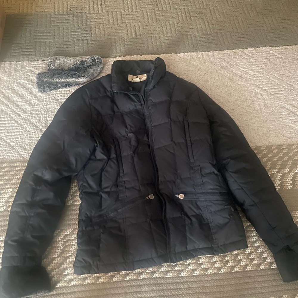100% Duck Down Winter Coat  Quilted  Sz L